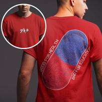 Akira T-Shirt: 2 Sided Retro Cyberpunk Anime Graphic Tee, Neo Tokyo Style 150 blue
