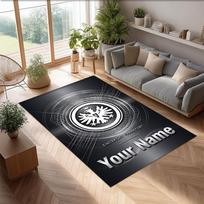 Eintracht Frankfurt Printed Crystal Velvet Rug Non‑Slip Crystal Velvet Carpet For Sofa Bedroom Indoor Home Decoration 80cmx120cm