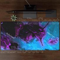 Large Anime Evangelione EVA 01 Mouse Pad XXL Office Accessories Computer Gaming Mousepad PC Gaming e-sports HD Printing Desk Mat 30cmx60cm blue