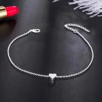 Layered Gold Cuban Chain Heart Bracelet for Women - Light Luxury, Versatile Fashion Accessory Iron - Customizable