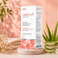 OBRANAa Calamine Lotion with Aloe Vera, Natural Vitamin E & Phytosterols | Lightweight Daily Skin Care Lotion for Oily to Normal Skin | Dermatolog