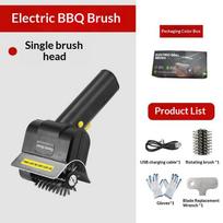 Portable Electric Grill Brush High Speed Handheld Bbq Cleaning Brush Efficient Stainless Steel Rechargeable Grill Brush A1 black