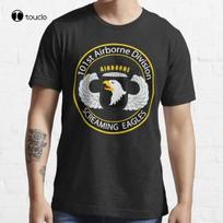 101st Airborne Screaming Eagles Special Forces Tshirt Tee Shirt Cotton Tshirts For Unisex Custom Gift Streetwear Tee Shirt 2XL black