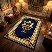 Jerusalem Cross Prayer Rug Non-slip Soft Altar Floor Mat Christian Religious Meditation Carpet Catholic Home Decor 40X60cm-Felt