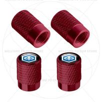 For Piaggio Emblem Vespa 250 300 MP3 Sprint Primavera 150 4Pcs Aluminum Motorcycle Tire Valve Caps Wheel Stem Air j97 Dust Covers brown