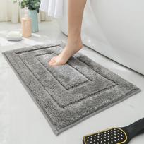Soft Comfortable Thick Plush Floor Mat,Bathroom Floor Rug,Bedroom Carpet,Living Room Mat,Non-slip Rug,Water Absorption Anti-Slip 400mm x 600mm