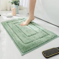 Soft Comfortable Thick Plush Floor Mat,Bathroom Floor Rug,Bedroom Carpet,Living Room Mat,Non-slip Rug,Water Absorption Anti-Slip 400mm x 600mm