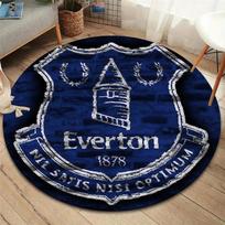 Everton F.C Round Area Rug,Carpet Rug for Living Room Bedroom Sofa Playroom Decor,Non-slip Floor Mat 80cmx80cm