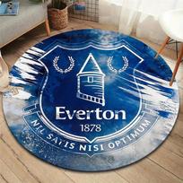 Everton F.C Round Area Rug,Carpet Rug for Living Room Bedroom Sofa Playroom Decor,Non-slip Floor Mat 80cmx80cm