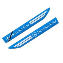 2PCS Stainless Steel Side Wing Badge Emblem Fender for Mercedes Benz C180 C200 C260 C300 W108 W124 W126 W140 W168 W169 W176 blue