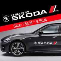 Car Styling Body Side Door Decor Window Decoration WE36 Stickers For Skoda Rapid Fabia 1 2 Octavia 2 A7 A5 A4 Yeti Superb 3 A5 VII red