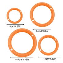 4Pcs Board Games Dart O Rings Accessories Dart Practice Rings Improve Accuracy For Kids Adults Backyard Birthday Party Indoor orange