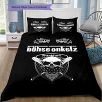 Böhse Onkelz Band Portrait 3Pcs Bedding Set Duvet Cover And Pillowcases Rock Music Fan Bed Textile Decor 135x200cm