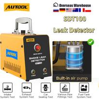 AUTOOL SDT100 Car Smoke Leak Detector EVAP Pipe Smoking Generator Pipe Leakage Analyzer Tester for 12V Vehicle,Motorcycles,Truck yellow