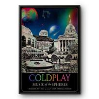Coldplay 2025 July 19 Madison Music Of The Spheres Tour Poster 150 gray