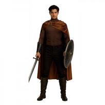 Cos kostiumas Helovinas viduramžių riteris renesansas vintažinis su gobtuvu apsiaustas cosplay skara rinkinys S（118cm） juoda