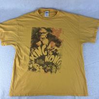 King Kong Movie Vintage 1933 Yellow T-Shirt Large Y2K Unisex T-Shirt L brown