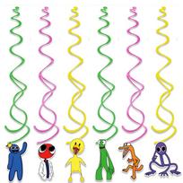 Rainbow Friends Birthday Party Decorations Cup Plate Napkin Tablecloth Tableware Wedding Supplies Banner Spiral Party Favors