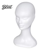 Mannequin Head for Hats Foam Head, Male Female Hat Display Stand, Lightweight Model Wig Storage Making Supplies G white
