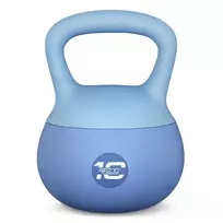 Minkštas svarmuo kettlebell 4FIZJO Soft 10 kg, mėlynas