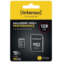 Intenso microSDXC 128GB Class 10 UHS-I U1 Performance atminties kortelė su adapteriu