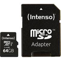Atminties kortelė Intenso microSDXC 64GB UHS-I Premium su adapteriu