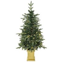 Dirbtinė kalėdinė eglutė su 110 LED, dviejų spalvų apšvietimu, žalia, 120 cm