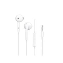 OPPO originalūs laido ausines Jack 3,5 mm su mikrofonu MH135 baltos