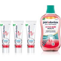 Parodontax Complete Protection & Active Gum Health Whitening rinkinys visapusei dantų apsaugai