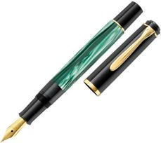 Pelikan 994103 amžinasis rašiklis / plunksnakotis su integruota papildymo sistema, juoda, auksinė, žalia, marmuro spalva, 1 vnt.