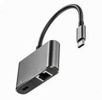 Adapteris USB MicroConnect USB-C - RJ-45 juodas (USB3.1CETHPDBA)