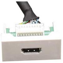 Kabelis FULL Modulis HDMI FULL F22 F/F 20 cm Baltas HS196, FA-2420-HDMI-F/F-P-20CM