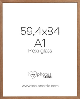 Nuotraukų rėmelis Rėmelis Focus Soul Ąžuolo lukštas 59,4X84 (A1) Plexi