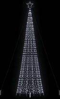 LED Kalėdų eglutė su smaigaliais 1534 LED Šaltai Balta 500 cm