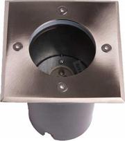 ECOLIGHT2 Eco Light* EC79109 išorinė sodinama šviestuvas, lauko sodo IP67 1x35W GU10 230V kvadratinis inox