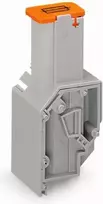 Wago 711-404 Transformatorių saugiklių jungtis, WTB žymėjimai, 4mm2, pilka, 6,35x32mm, 711-404 /100vnt./