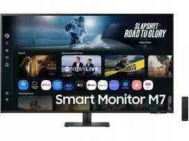Monitorius Samsung „Smart M7 LS43FM700UUXDU“ – 43 colių | 4K | Išmanusis dirbtinis intelektas