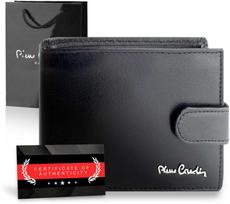 Vyriška piniginė Pierre Cardin, odinė, su RFID apsauga A423206