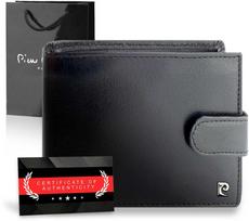 Vyriška piniginė Pierre Cardin, juoda, su RFID apsauga A6088306