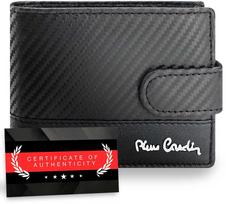 Vyriška odinė piniginė Pierre Cardin, juoda, RFID apsauga A423706