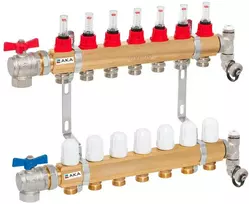 Invena skirstytuvas PROV-9, dar žinomas kaip 6 kontūrų rotacinis vožtuvas su terminiu išleidimu