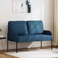 Sofa Sofos su pagalve 110cm Mėlyna fanera