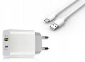 Įkroviklis LTC Įkroviklis SIECIOWA PD + QC 3A + KABELIS TYPE-C 1m, PD20W 3000mA