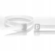 Stabilūs WKK kabelių sujungimai iš plastiko, natūralūs, 300x4,8 mm, 100 vnt.