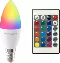 Eko Light Telforceone Forever Light LED lemputė RGB E14 C37 5W 500lm 4000K F klasė