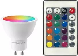 Telforceone Forever Light LED lemputė RGB GU10 4.8W 440lm 4000K F klasė