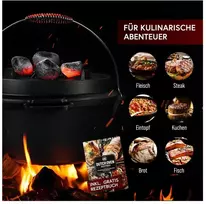 Lumarko Gusskönig Klasikinis Dutch Oven rinkinys 9 l be kojelių
