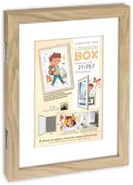 Nuotraukų rėmelis Rėmelis ZEP London Box Natural* MRN82 Medinis rėmelis, kurio matmenys 14x21,5 cm
