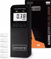 Profesionalus elektrocheminis alkotesteris Zenwire ALKOMAT 5x USTNIKI LCD Zenwire F4