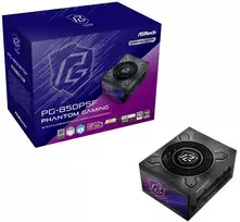 Ausinės ASRock Phantom Gaming PG-850PSF 850W SFX Platinum juodas